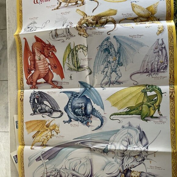 Dungeons & Dragons AD&D 2E 2nd Edition Council of Wyrms box set complete vintage - Picture 10 of 11